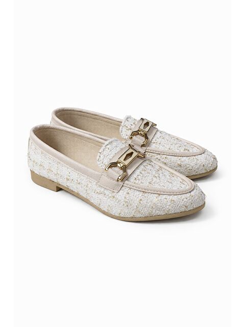 MODAFRATO AL-4016 Tüvit Kumaş Rahat Taban Kadın Babet Anne Ayakkabısı Günlük Bayan Ayakkabı - S000506715-20063