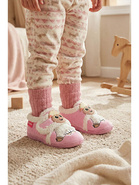 Gezer Bebe Kız Çocuk Kışlık Cırtlı Ayarlanabilir Günlük Kreş Panduf Ayakkabı - S000178269-20024