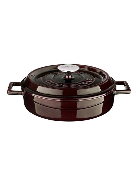 LAVA Çok Amaçlı Yayvan Tencere Döküm Demir Yekpare Kulplu Premium Serisi Çap(Ø)24cm. - S000057223-20042