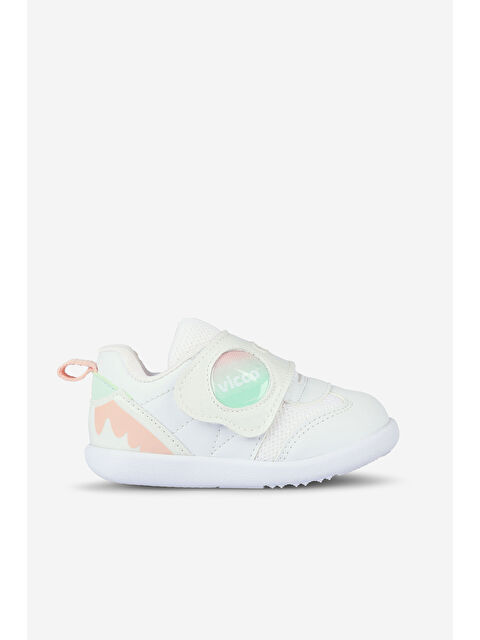 Vicco Donut Basic Kız İlk Adım Beyaz/Pudra Sneaker