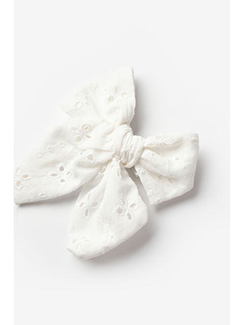 Le Mabelle Beyaz Fisto Fiyonk Kız Çocuk Klips Toka - S000265206-20063