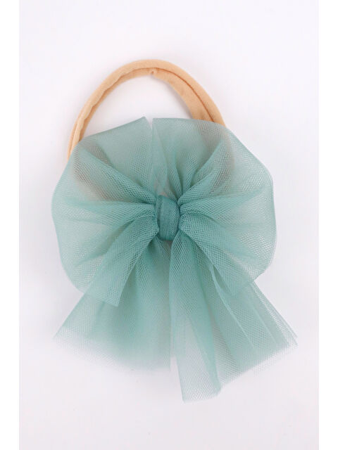 Le Mabelle Mint Tül Fiyonk Saç Bandı - S000237092-1180