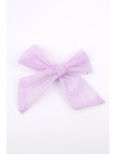 Le Mabelle Lila Simli Tül Fiyonk Kız Çocuk Klips Toka - S000265244-17878