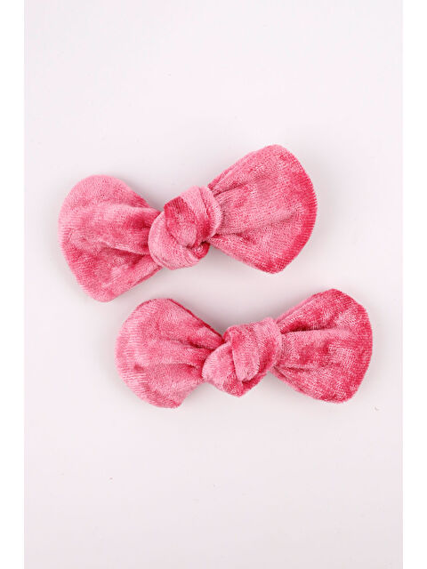 Le Mabelle Pembe 2'li Kadife Kız Çocuk Klips Toka - S000237044-20024