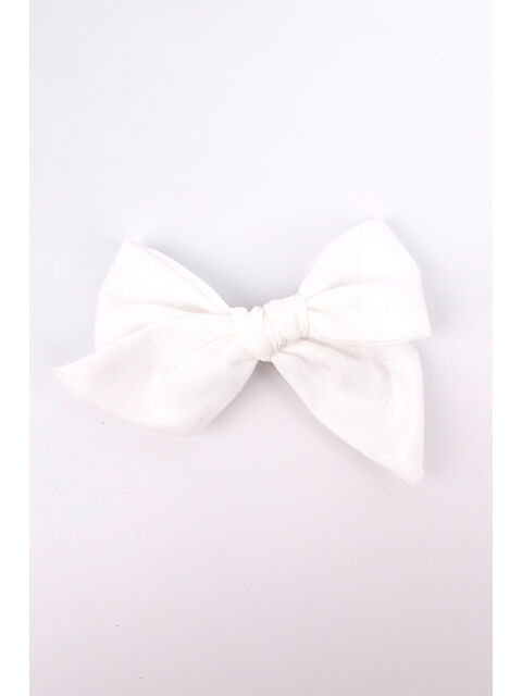 Le Mabelle Beyaz Fiyonk Kız Çocuk Klips Toka - S000235582-20063