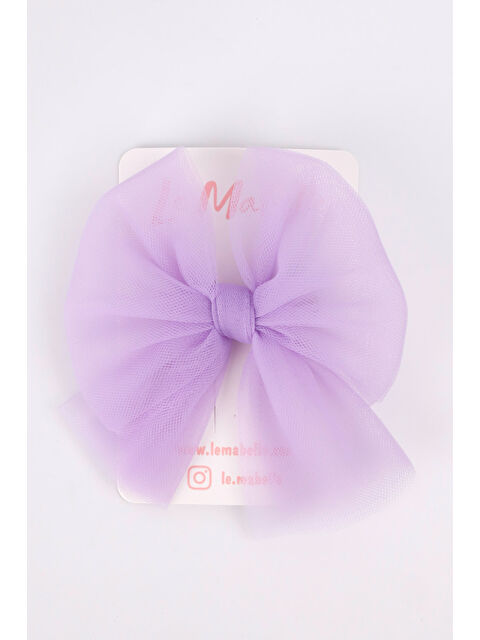 Le Mabelle Lila Tül Fiyonk Kız Çocuk Klips Toka - S000236820-17878