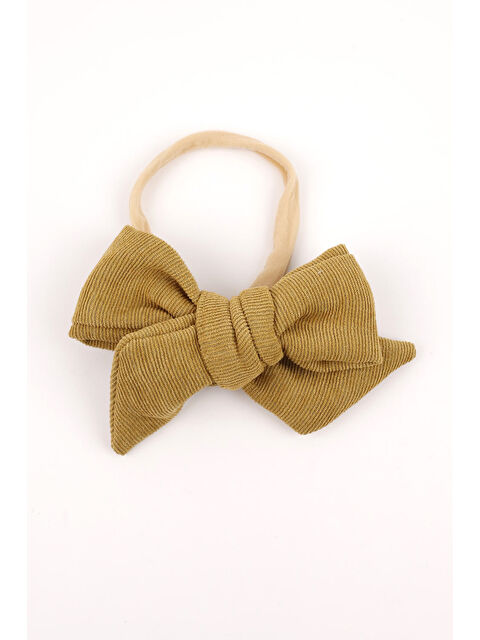 Le Mabelle Hardal Düğüm Fiyonk Kadife Kız Çocuk Saç Bandı - S000237075-20074