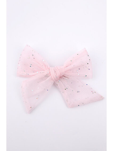 Le Mabelle Pudra Simli Tül Fiyonk Kız Çocuk Klips Toka - S000371884-7152