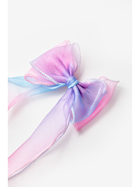 Le Mabelle Lila Sallantılı Kurdele Fiyonk Kız Çocuk Toka - S000390315-17878