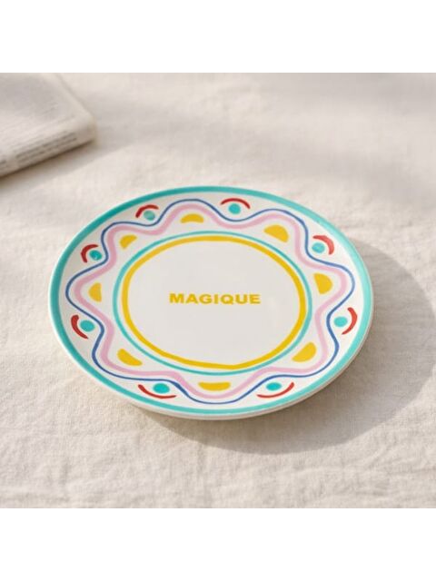 Evidea Kitchen Magique Servis Tabağı - Renkli - 25 cm - S000391511-23173