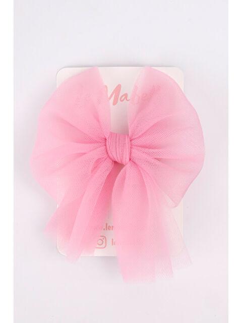 Le Mabelle Pembe Tül Fiyonk Kız Çocuk Klips Toka - S000236819-20024
