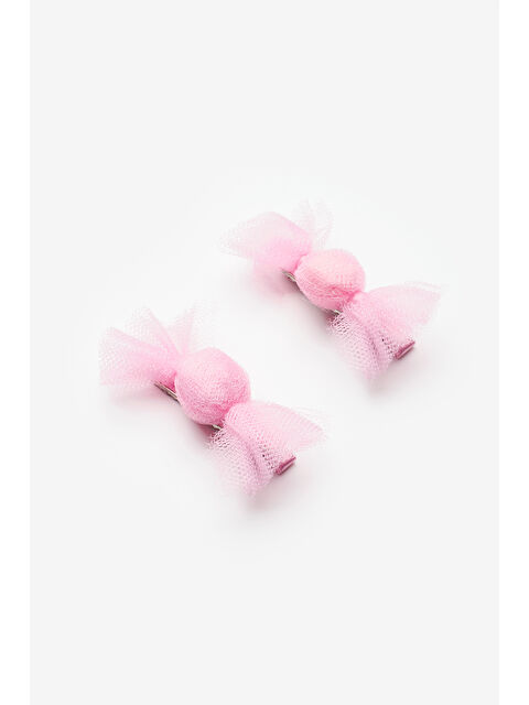 Le Mabelle Pembe Şeker Figürlü Kız Çocuk 2'li Klips Toka - S000371888-20024