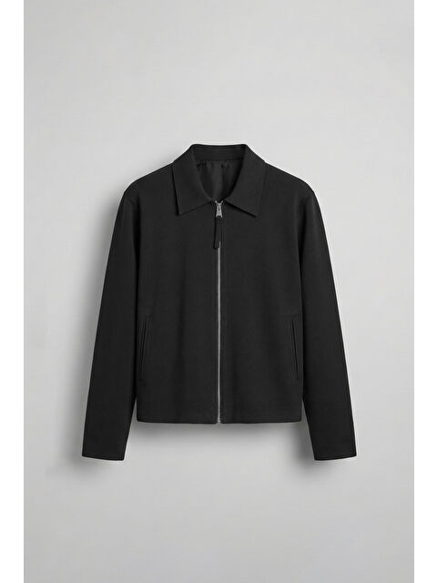 Abluka Online Erkek Boxy Fit Rahat Ceket Siyah - S000365716-19351