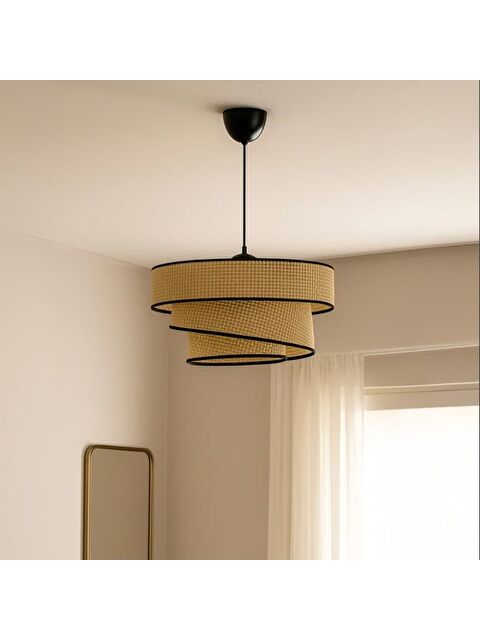 Nisa Luce Siyah Biyeli 3 Katlı Pasta Sarkıt - Krem - 70x40x40 cm - S000401825-6418