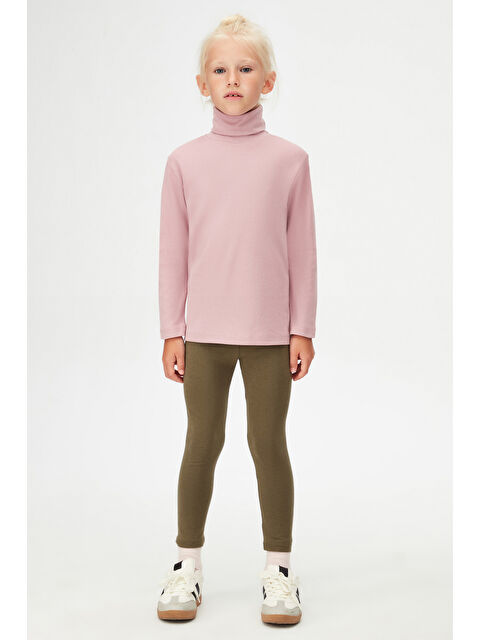 Lovetti Gül Kurusu Kız Çocuk Tam Balıkçı Uzun Kol Tişört - S000053598-20028