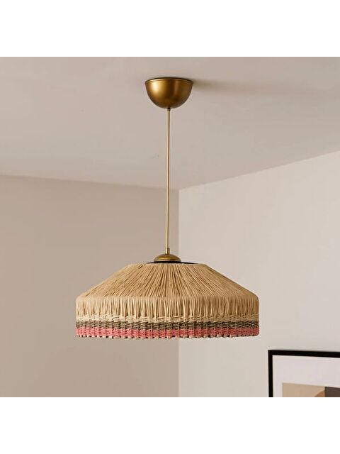 Evidea Lighting Mara Sarkıt - Kahverengi / Renkli - 20x41x41 cm - S000401824-6419