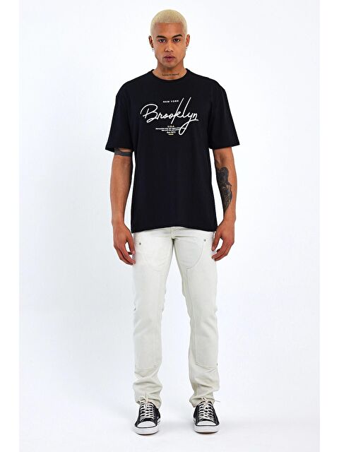 Süperlife Erkek Bisiklet Yaka Standart &Regular Fit Tişort SPR22TS110 - S000014674-19351