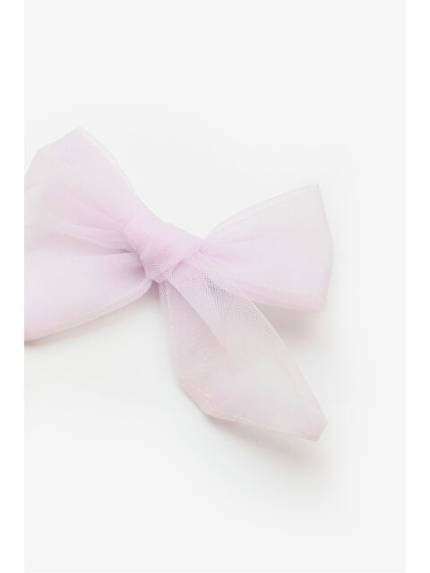 Le Mabelle Lila Bağlama Tül Fiyonk Kız Çocuk Klips Toka - S000371882-17878