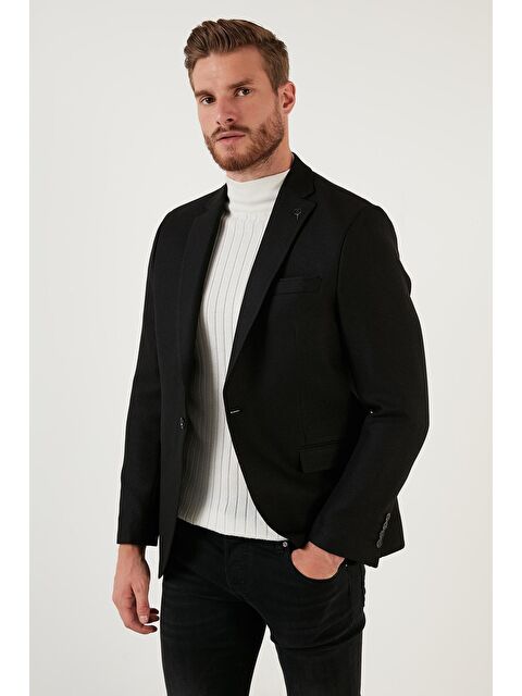 Buratti Slim Fit Tek Yırtmaçlı Düğmeli Blazer Erkek Ceket 2163763 - S000000364-19351