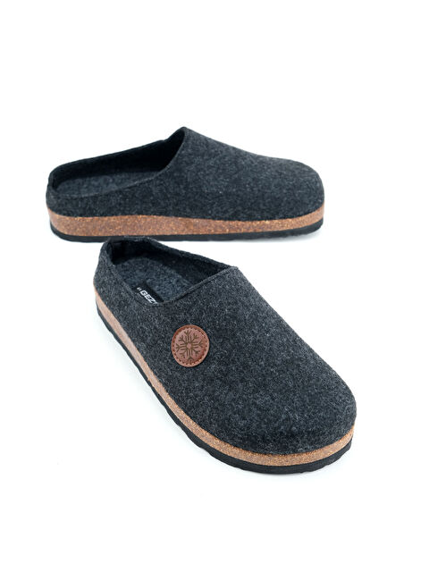 Gezer Kışlık Mantar Taban Ev Bahçe Rahat Taban Erkek Terlik - S000263107-29666