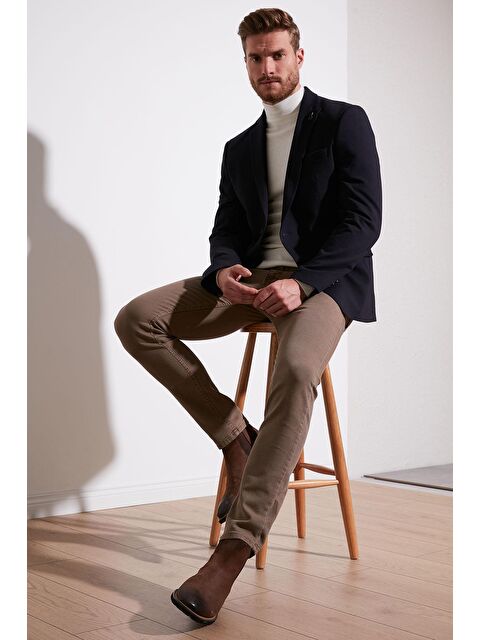 Buratti Slim Fit 6 Drop Tek Yırtmaçlı Blazer Ceket 2163115 B - S000000365-21164