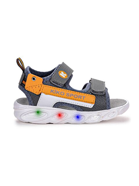 Kiko Kids 101 Işıklı Kız/Erkek Çocuk Cırtlı Sandalet Ayakkabı - S000010169-19987