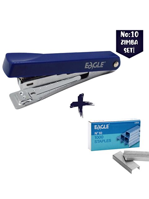 Eagle No:10 Zımba Makinası Ve Zımba Teli Seti Mavi - S000076037-17234