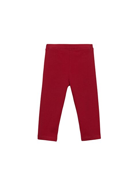 Lovetti Kırmızı Kız Çocuk Düz Basıc Diz Altı Kapri - S000053562-20045
