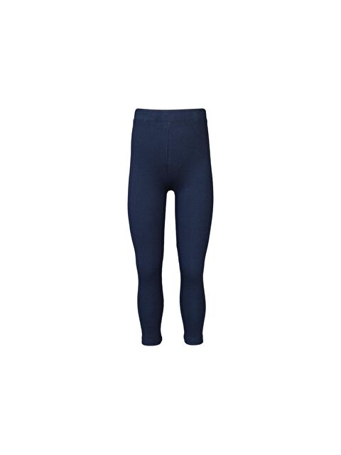 Lovetti Koyu Lacivert Kız Çocuk Kışlık Tam Boy Düz Basıc Tayt - S000053910-29672