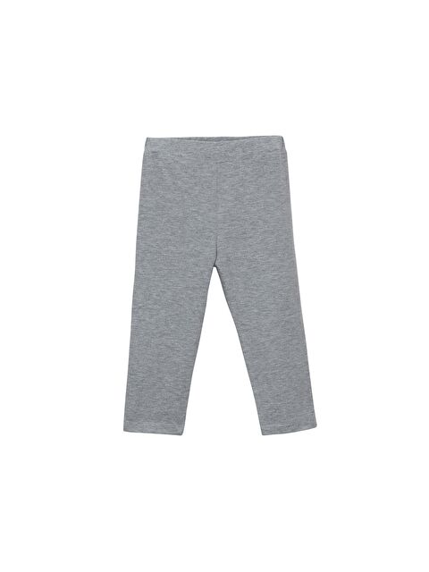 Lovetti Gri 2 Kız Çocuk Düz Basıc Diz Altı Kapri - S000053562-20600