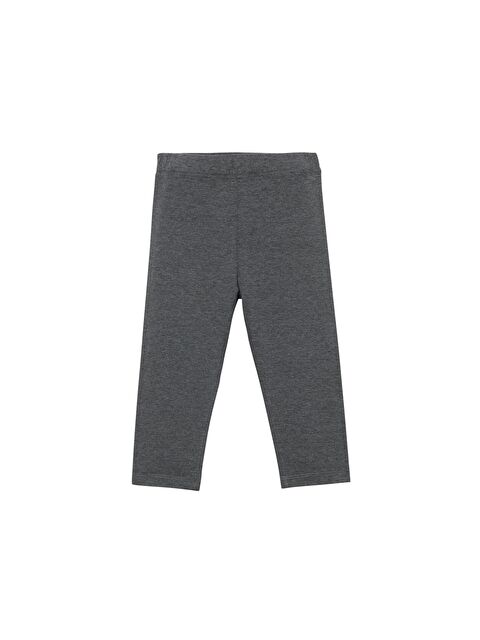 Lovetti Gri 5 Kız Çocuk Düz Basıc Diz Altı Kapri - S000053562-29351