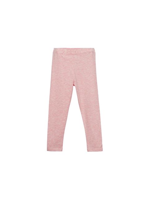 Lovetti Koyu Pembe Melanj Kız Çocuk Tam Boy Düz Basıc Tayt - S000053700-20022
