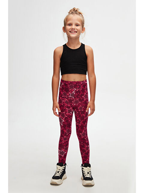 Lovetti Pointing Stars Kız Çocuk Desenli Yazlık Tayt - S000032734-23173