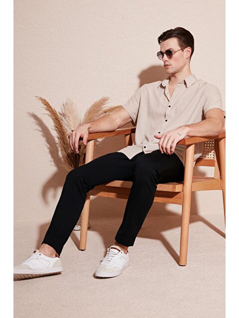 Buratti Pamuklu Slim Fit Kısa Kollu Gömlek CF23S113139 - S000000726-19965