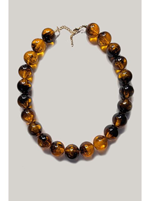 New Obsessions Büyük Boncuklu Kadın Kolye - 20mm Boncuklu - S000318486-26430