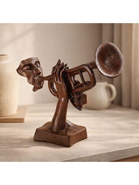 Evidea Deco Trompetista Dekor - Kırmızı / Siyah - 27x32 cm - S000399010-37333