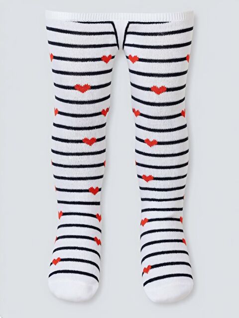 Civil Baby Kız Bebek Külotlu Çorap 6-18 Ay Beyaz - S000347735-20063