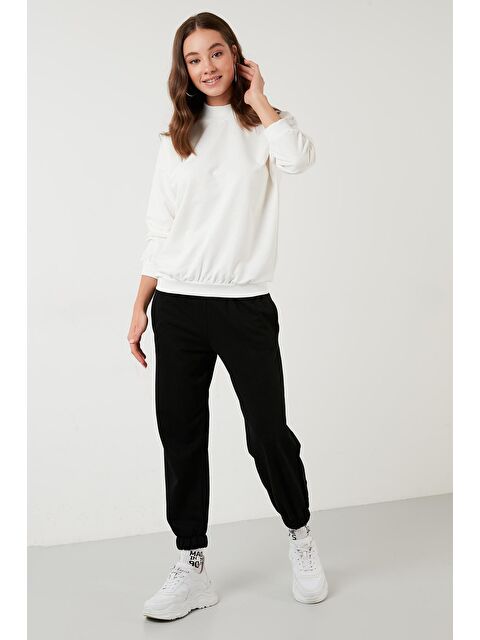 Lela Pamuklu Dik Yaka Basic Örme Sweat 5863323 - S000000166-19965