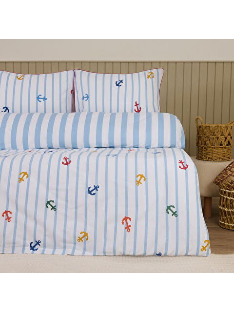 Evidea Soft Marina Çift Kişilik Nevresim Takımı - Beyaz - S000383330-20063