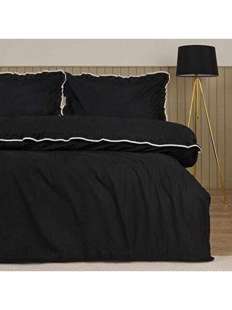 Evidea Soft Noirelle Çift Kişilik Nevresim Takımı - Siyah - S000384294-19351