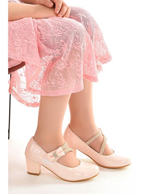 Kiko Kids Aisha Rugan Günlük Kız Çocuk 4 Cm Topuklu Abiye Ayakkabı - S000003067-23490
