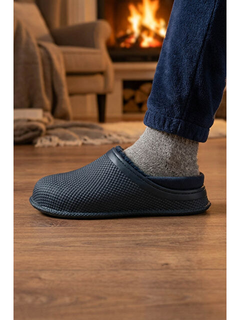 Gezer Erkek Kışlık Eva İçi Pelüşlü Sessiz Taban Ev Bahçe Terlik - S000181857-21164
