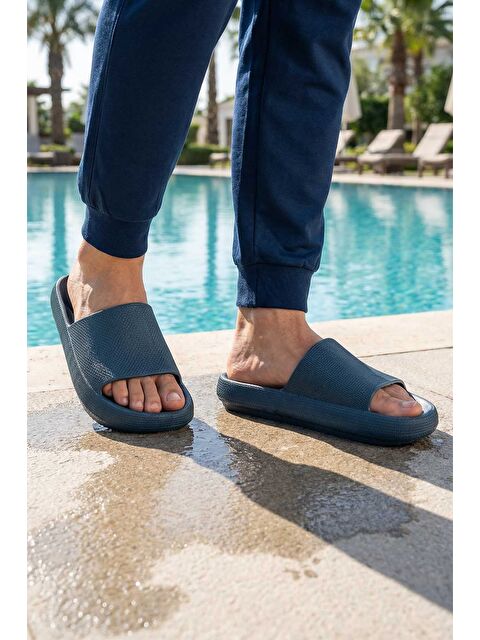 Gezer Yazlık Erkek Eva Banyo Bahçe Islak Zemine Uygun Terlik - S000185752-21164