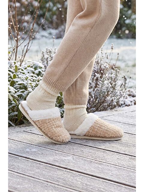 Gezer Kışlık İçi Pelüşlü Kadın Ev Terlik - S000182179-19928