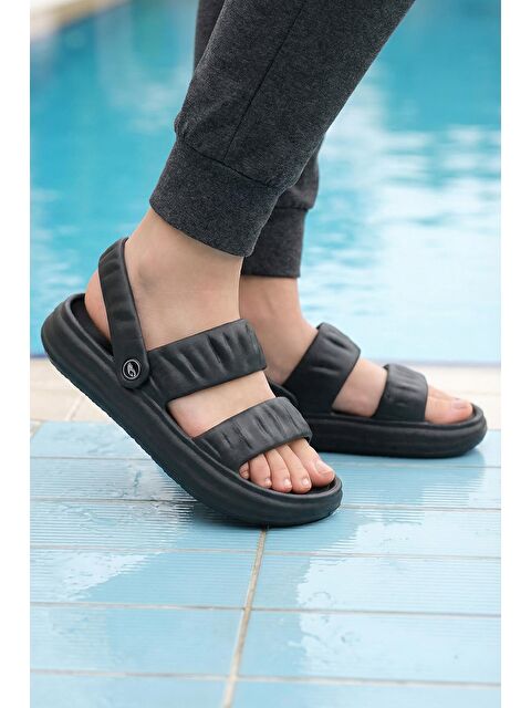 Gezer Yazlık Islak Zemine Uygun Ev Banyo Bahçe Kadın Sandalet Terlik - S000181122-19351