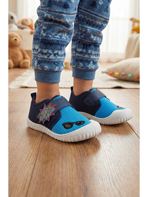 Gezer Yazlık Keten Erkek Çocuk Ayarlanabilir Ayakkabı - S000180915-21164