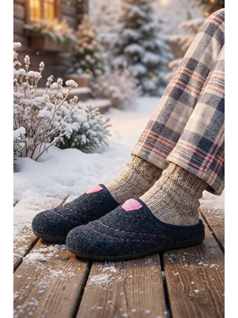 Gezer Kadın Kışlık Ev Bahçe Çıkarılabilir iç Taban Terlik - S000181175-21164