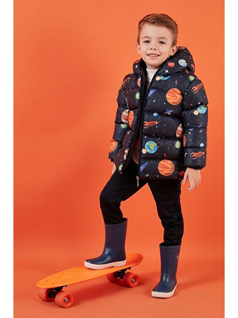 Lela Ekstra Dolgulu İçi Yumuşak Polarlı Kapüşonlu Şişme Mont 5763003 - S000020258-29672