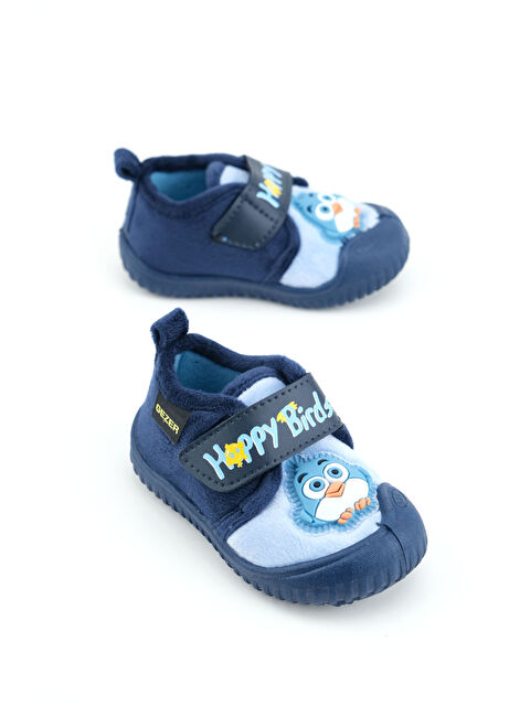 Gezer Kışlık Cırtlı Ayarlanabilir Rahat Taban Happy Birds Bebe Erkek Panduf Ayakkabı - S000263112-21164
