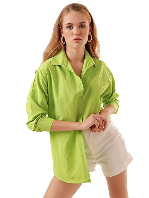 Rodi Oversize Uzun Basic Kadın Gömlek - S000079696-18194